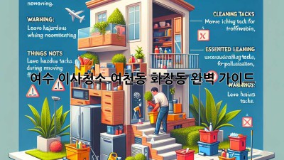 여수 이사청소: 여천동, 화장동 완벽 가이드