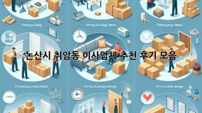 논산시 취암동 이사업체 추천 후기 모음